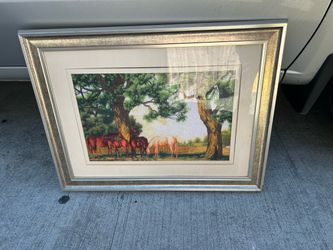 Framed Horse Pasture Wall Art