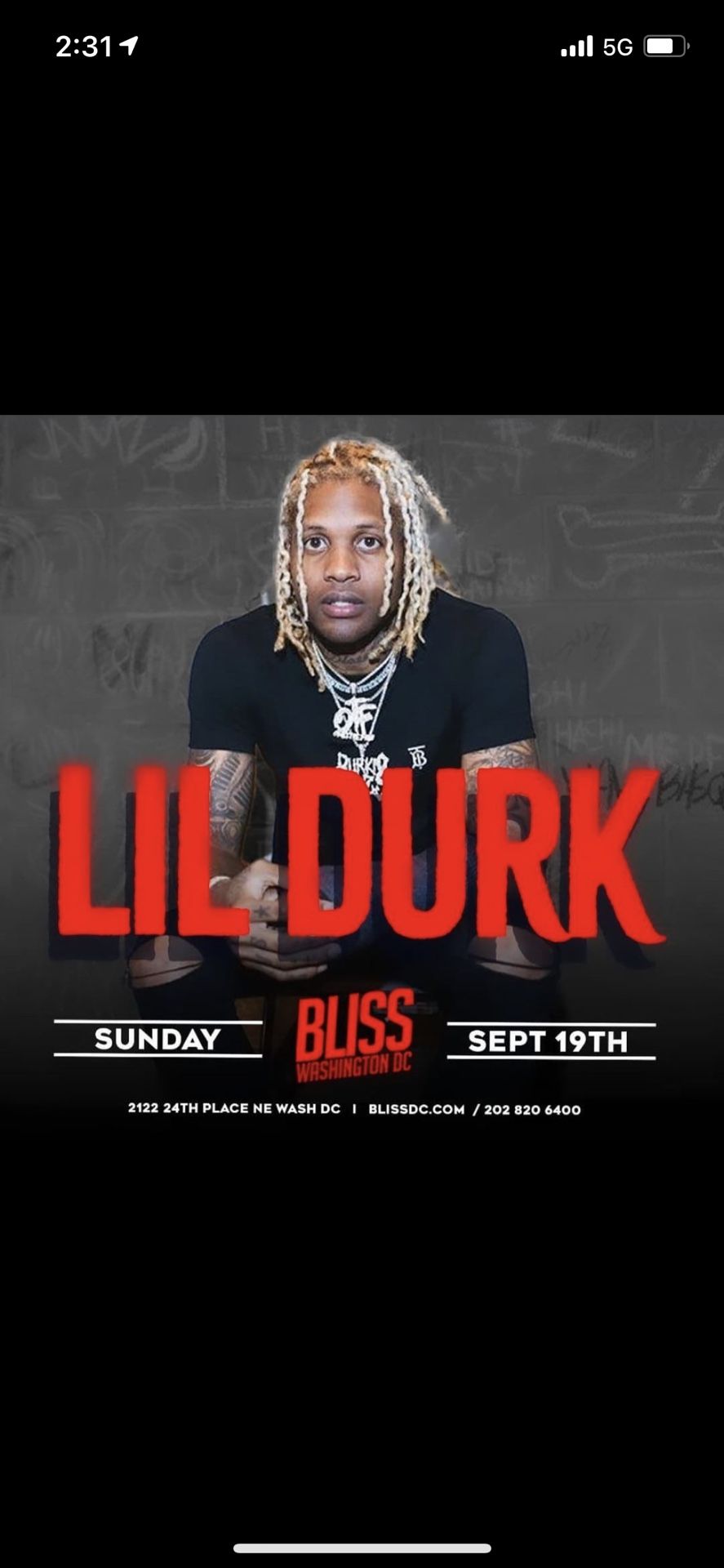 Lil Durk Live Bliss DC
