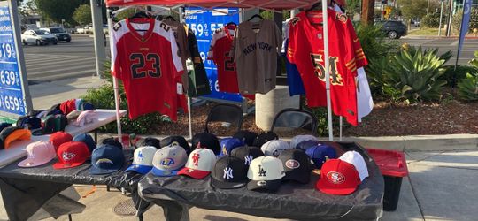 JERSEYS AND SNAP BACK CAPS PACKAGE DEAL