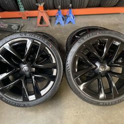 21” Oem Tesla Model S Plaid Factory Wheels 21 Inch Staggered Rims Tesla Model S Plaid
