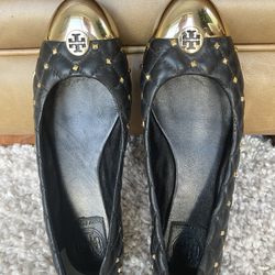 Women’s Torey Burch Leather Black Shoes 