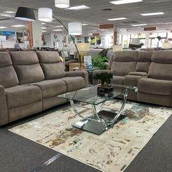 Brown Sofa& Loveseat (Furniture Delivery) For Sale 35% Off