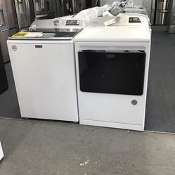 New Scratch And Dent Maytag Washer And Dryer. 1 Year Warranty