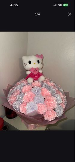 Ramo de rosas de listón