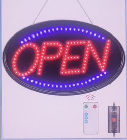 Open sign
