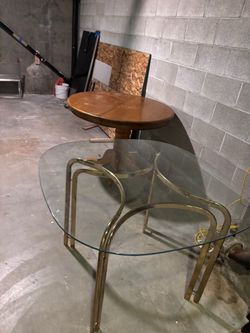 2 round dining tables
