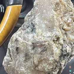 Huge Natural Milky Quartz Crystal with Mixed Elements 