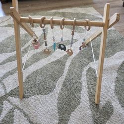 Foldable Wooden Play Gym
