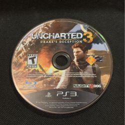 Uncharted 3 Ps3 Game Disk