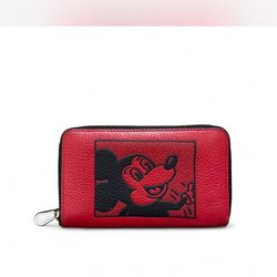Disney Mickey Mouse x Keith Haring ID Zip Wallet