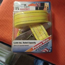 HIGHLAND-15 FOOT,4 × STRONGER,RATCHETING STRAP HOLD DOWN