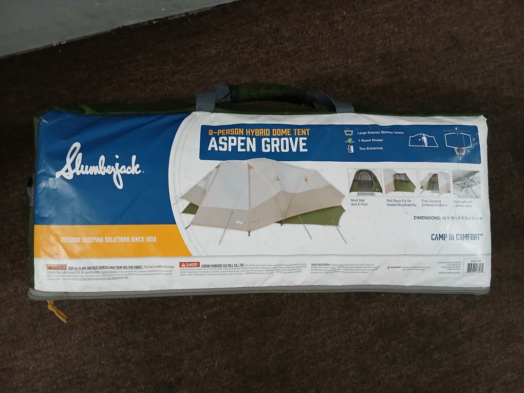 Aspen Grove 8 Person Hybrid Dome Tent 