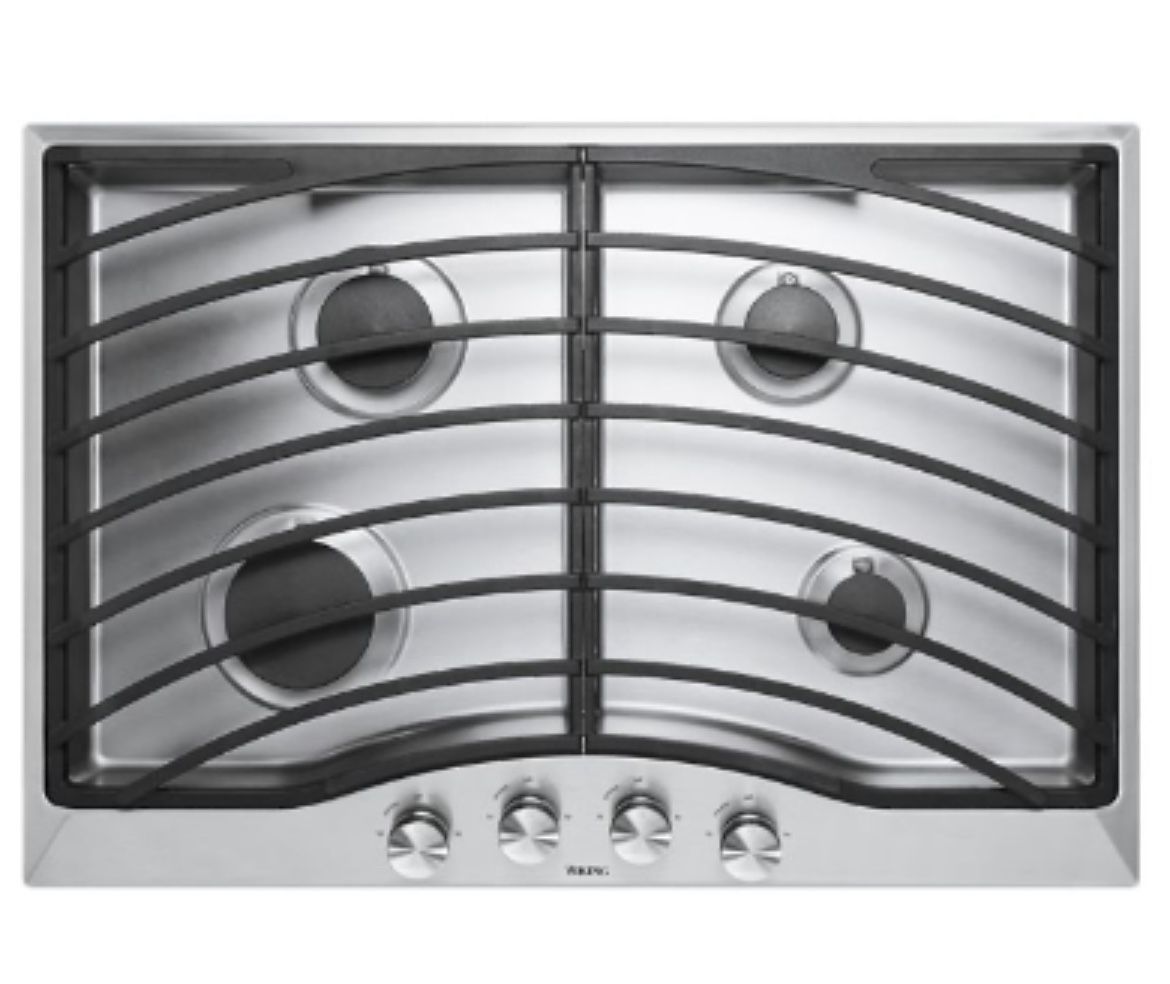 Viking  30 Inch Natural Gas Cooktop with 4 Sealed Burners, Brass Flame Ports