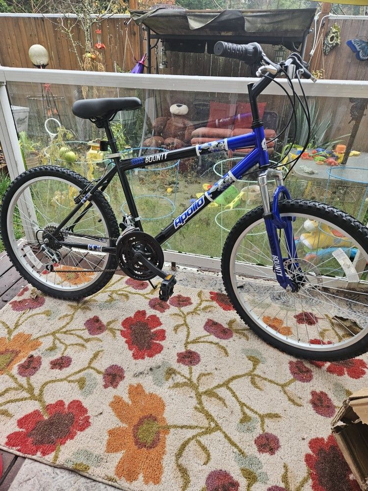 Bike Apollo Bounty Mountain 24", Speed 21, Front Disk Brakes, Brand New 