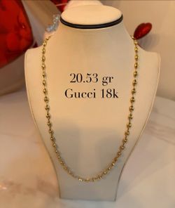 Gucci 18k Gold Chain Necklace 20.53g