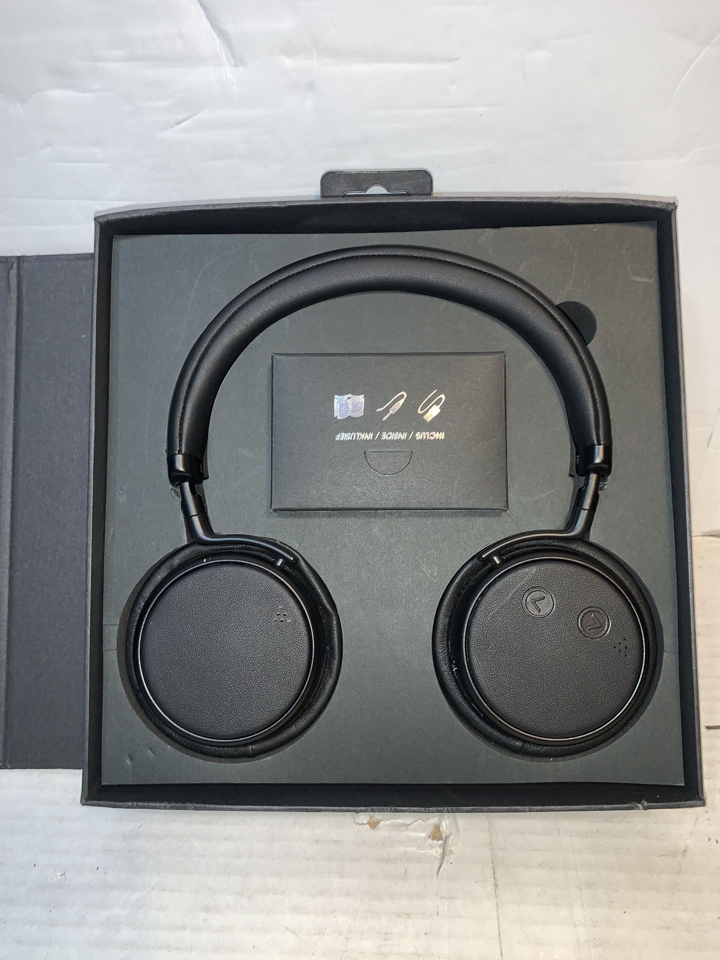 Siros H5D Bluetooth Active Noise Cancelling Black Headphones, 15m Range