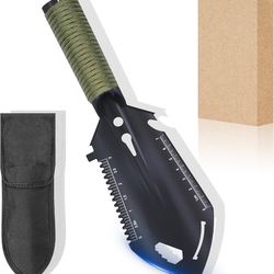 Multitool Trowel Men Husband Gift Ideas Lightweight Backpacking Shovel for Camping Gardening Metal Detecting for Birthday Christmas Stocking Stuffer