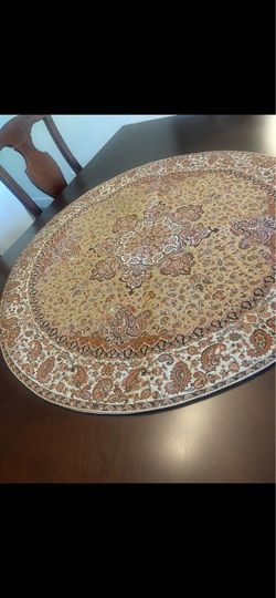 38” ( Diameter) beautiful traditional Persian decorative termeh pattern table cloth from Persia ( brown color)