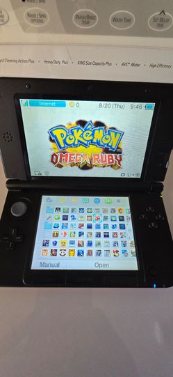 Nintendo 3DS XL in Red With box , 200+ Games, Stylus, Charger, Pokemon Bank