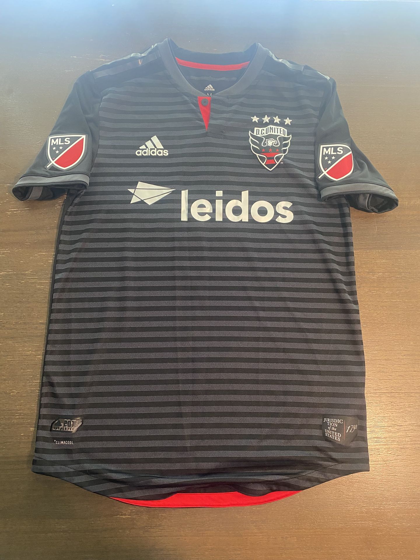 DC United Jersey MLS Adidas MLS Medium Soccer M Home Kit Short Sleeve Medium M