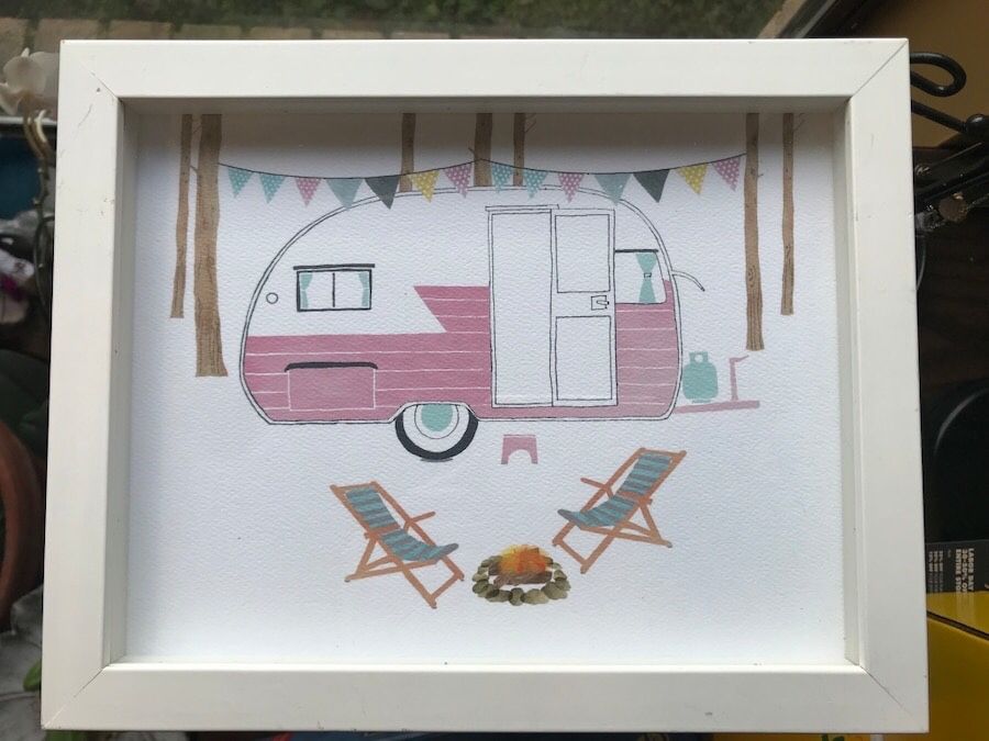 Framed art by Claudia Pearson 8x10 inch