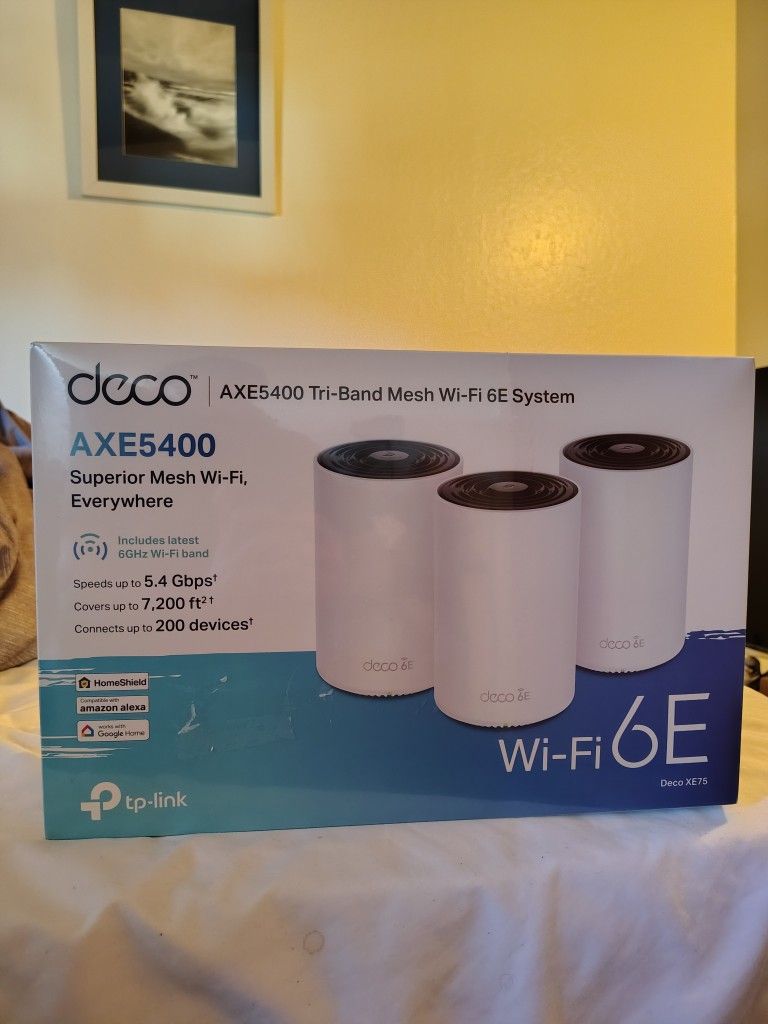 TP-Link Deco AXE5400 Tri-Band WiFi 6E Mesh System 3 Pack