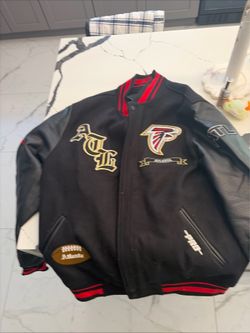 Pro Standard Men's Atlanta Falcons Wool & Leather Varsity Letterman Jacket.