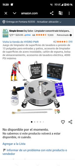 Hydro PWR 13 " inch Surface cleaner set