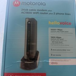 Motorola AC1900 Modem And WiFi Router