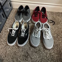 Vans Size 11( Sold All Together)