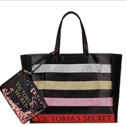 New Victoria Secret Sequins Tote Bag