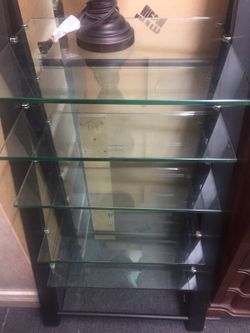 Glass shelf/entertainment stand