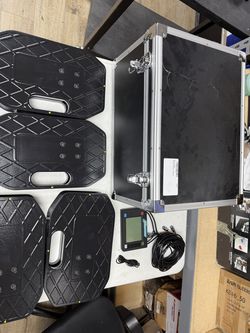 PROFORM 67650 5000 lb Wired Vehicle Race Car Scale System 4 Pads LCD Case