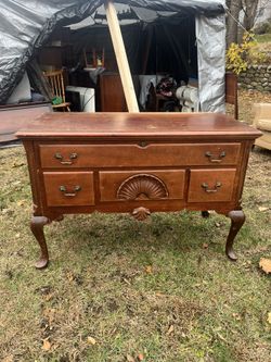 Vintage Solid Wood Hope Chest Art Deco