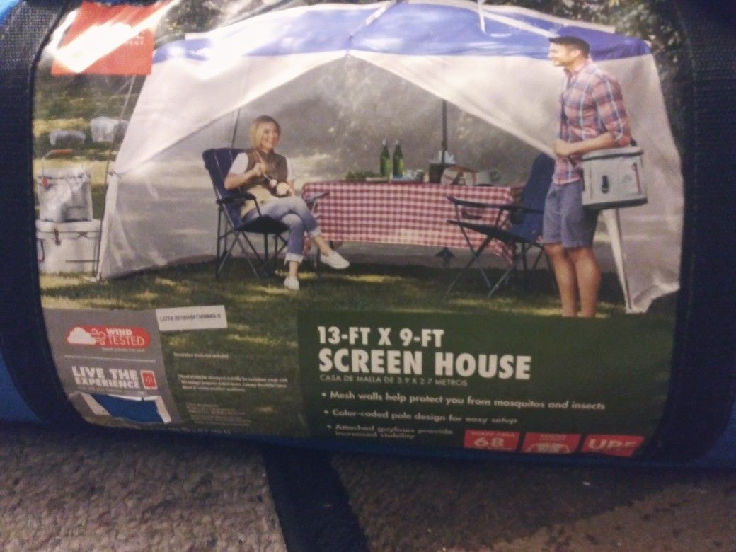 Screened in tent cover