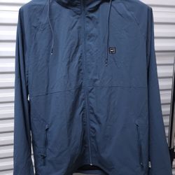 Jack O'Neill navigator blu3 jacket Hidden hood Size M NWT
