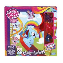 MY LITTLE PONY FRIENDSHIP IS MAGIC CHUTES & LADDERS BOARD GAME COMPLETE! 2014 EXCLUSIVE PONIES