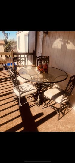 glass table