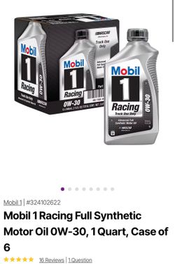 0W-30 Racing full synthetic motor oil
