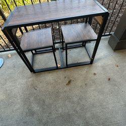 Desk With Hidden Chairs