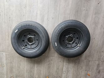 Trailer wheels and tires