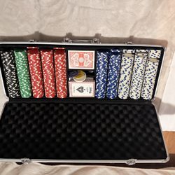 500-piece poker chip set