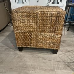 Rattan End Table 