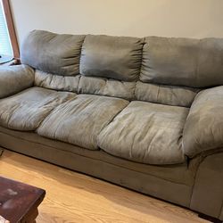 Suede Couch