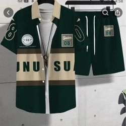 Mens Designer Short Set 2xl Brand New 