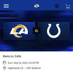 Rams Vs Colts 2 Tickets 