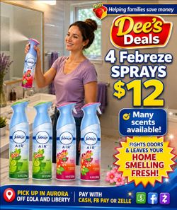 Febreze Spray Bundle $12