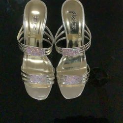 Ladies Gold Sandals