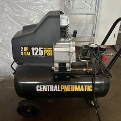 Central Pneumatic Compressor 2 HP 8 GAL 125 PSI Maximum