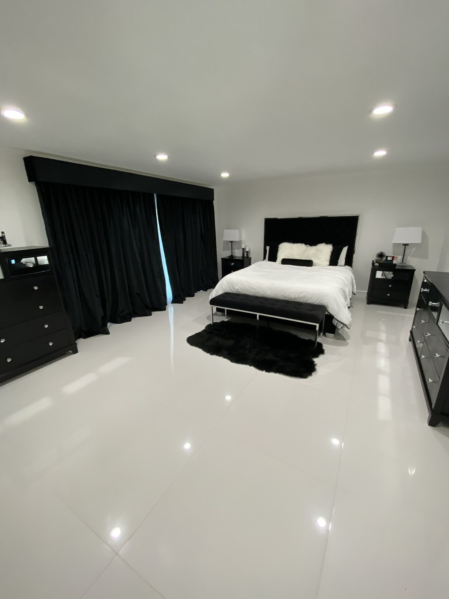 Entire Cal King Black Bedroom Set For Sale! 